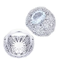 Ringe Damiani Dame Margherita in Gold Acquamarina 4.18 Ct 81109092 - 81109092